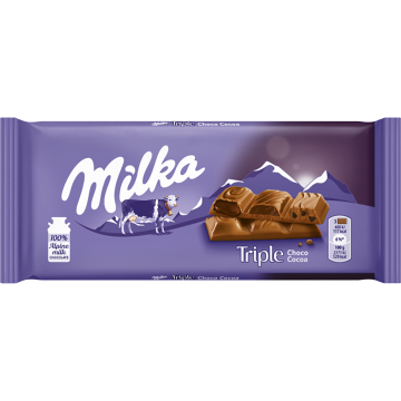 Milka Chocolate Triple Choco Cocoa 90g