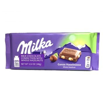 Milka Chocolate Whole Nuts 100g