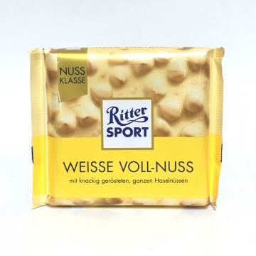 Ritter Sport Weisse Voll Nuss (white whole nuts) 100g