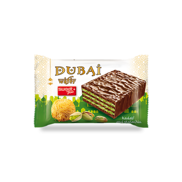 Sweet + Dubai wafer with pistachio and kadaif creme 35g