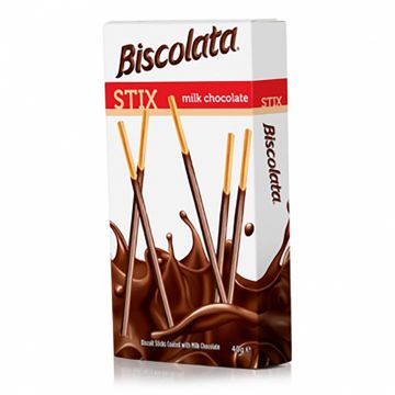 Milk Chocolate Stix BISCOLATA 40g