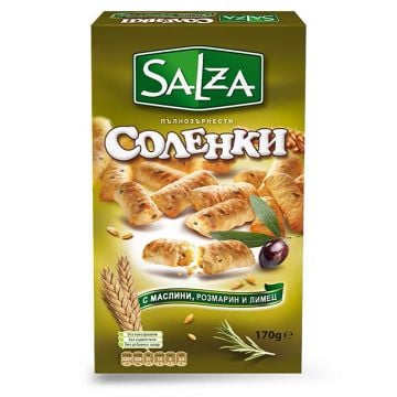 SALZA Salted Biscuits with Olives, Rosemary and Einkorn 170g
