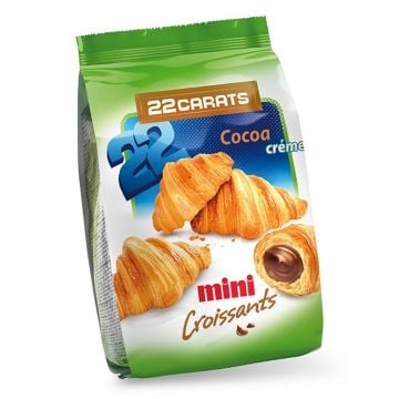 22 Carats Mini Croissants with Cocoa Creme 60g
