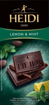 Heidi Dark Chocolate Mint & Lemon 80g
