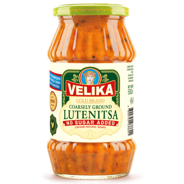 VELIKA BIG Lutenitsa Coarsely Ground No Sugar Added 500g