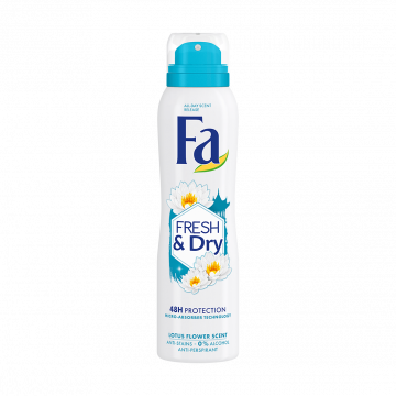 Fa Deo Spray Fresh & Dry Lotus Flower Scent Women 150ml