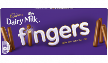 Бисквитени пръчици с млечен шоколад Cadbury 138г