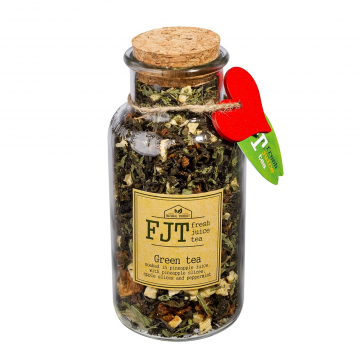 FJT Grean Tea in Pineapple Juice with Pineapple Slices, Apple Slices and Peppermint 160g