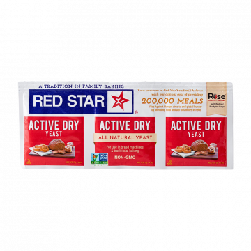 RED STAR Dry Yeast Active Kosher NON GMO 3pcs x 7g