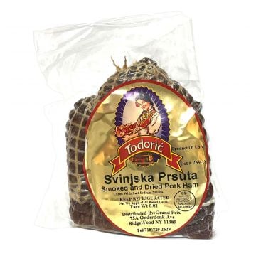 B & S Smoked and Dried Pork Ham (Svinska Prsuta) 1.24 lbs