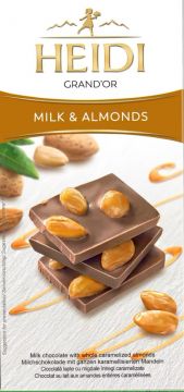 Heidi Milk Chocolate Caramelized Almonds 100g