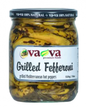 VAVA Grilled Fefferoni Hot Peppers 510g