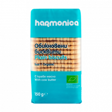 Organic Plain Biscuit with Butter Harmonica 150g