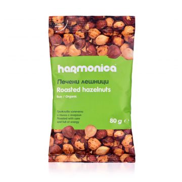 Organic Roasted Hazelnuts Harmonica 80g