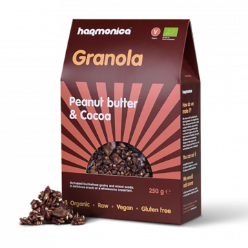 Organic Granola with Peanut Butter and Cocoa Harmonica 250g