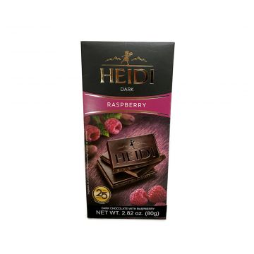 Heidi Dark Chocolate with Raspberry 80g