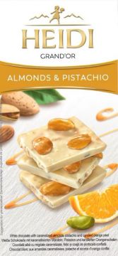 HEIDI GRAND'OR White Almonds & Pistachios 100g