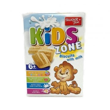 SWEET+ KIDS ZONE Biscuits with Milk 2x120g