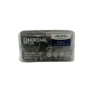AROMA Toilet Soap Natural Elements Charcoal Detox 100g