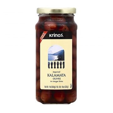 Krinos Kalamata Olives SMALL Jar 454g (dry weight 283g)