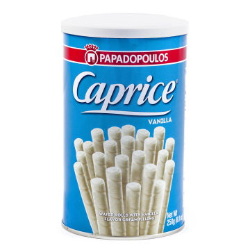 Caprice Wafer Rolls Vanilla 250g