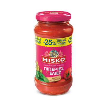 MISKO Sauce with Peppers and Olives 500g