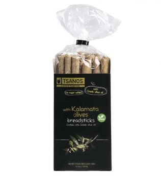 TSANOS Breadsticks with Kalamata Olives 120g