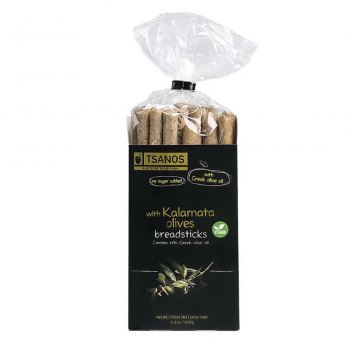 TSANOS Breadsticks with Kalamata Olives 120g