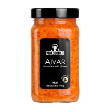 MAKEDONKA Homemade MILD Ajvar with Cheese 490g