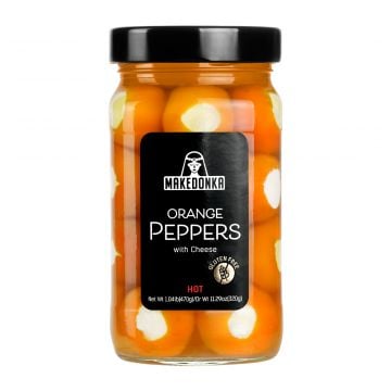 MAKEDONKA Orange HOT Peppers with Cheese Medium 470g