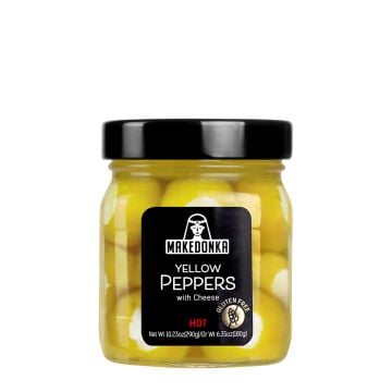 MAKEDONKA Yellow HOT Peppers with Cheese SMALL 290g