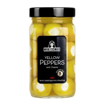 MAKEDONKA Yellow HOT Peppers with Cheese Medium 470g