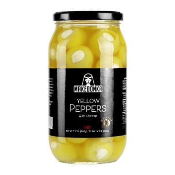 MAKEDONKA Yellow HOT Peppers with Cheese BIG 960g