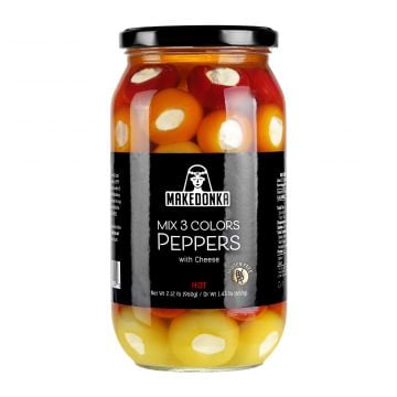 MAKEDONKA Mix 3 Colors Peppers with Cheese BIG 960g