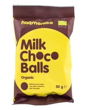 Organic Milk Choco Rice Puffs Harmonica 50g