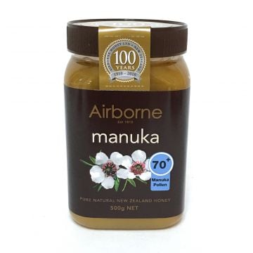 Airborne Creamed Manuka 70+ Honey 500g