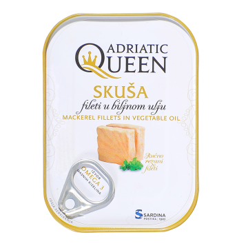 ADRIATIC Queen Mackerel in Vegetable Oil 105g