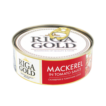 RIGA GOLD Atlantic Mackerel in Tomato Sauce 240g