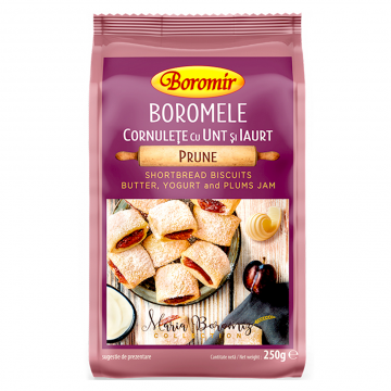BOROMIR Shortbread Cookies with Yogurt and Prune 250g