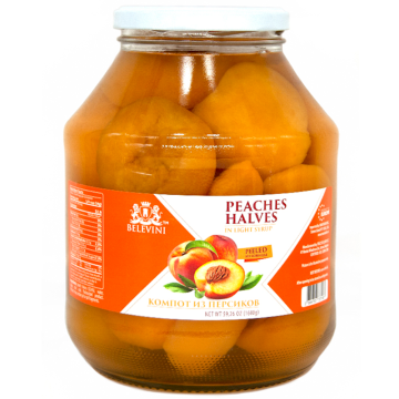 Belevini Half Peaches in Light Syrup 1680g