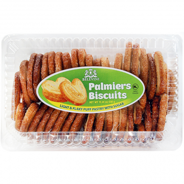 BELEVINI Puff Pastry PALMIERS Biscuits 350g