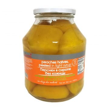 Raureni Peeled Peaches Halves in Light Syrup 1650g