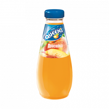 Queen's Peach Juice (glass bottle) 250ml