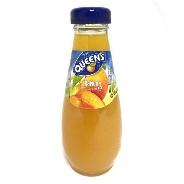 Queen's Apricot Juice (glass bottle) 250ml