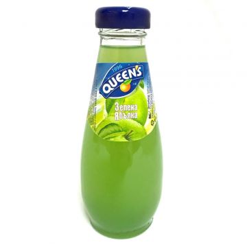 Queen's Green Apple Juice (glass bottle) 250ml