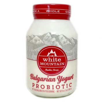 White Mountain Bulgarian Whole Milk Yogurt (glass jar) 946ml