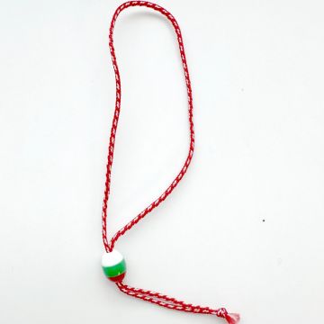 Martenitza Bracelet with Bulgarian Flag Bead