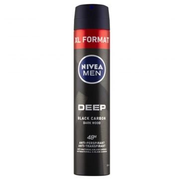 NIVEA Deo Spray XL Deep Black Carbon men 200ml