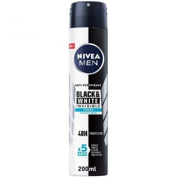 NIVEA Deo Spray XL B&W Invisible Fresh men 200ml