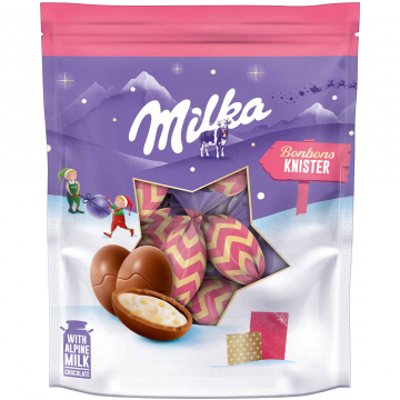 Milka Christmas Chocolate Popping Bonbons (Knister) 86g